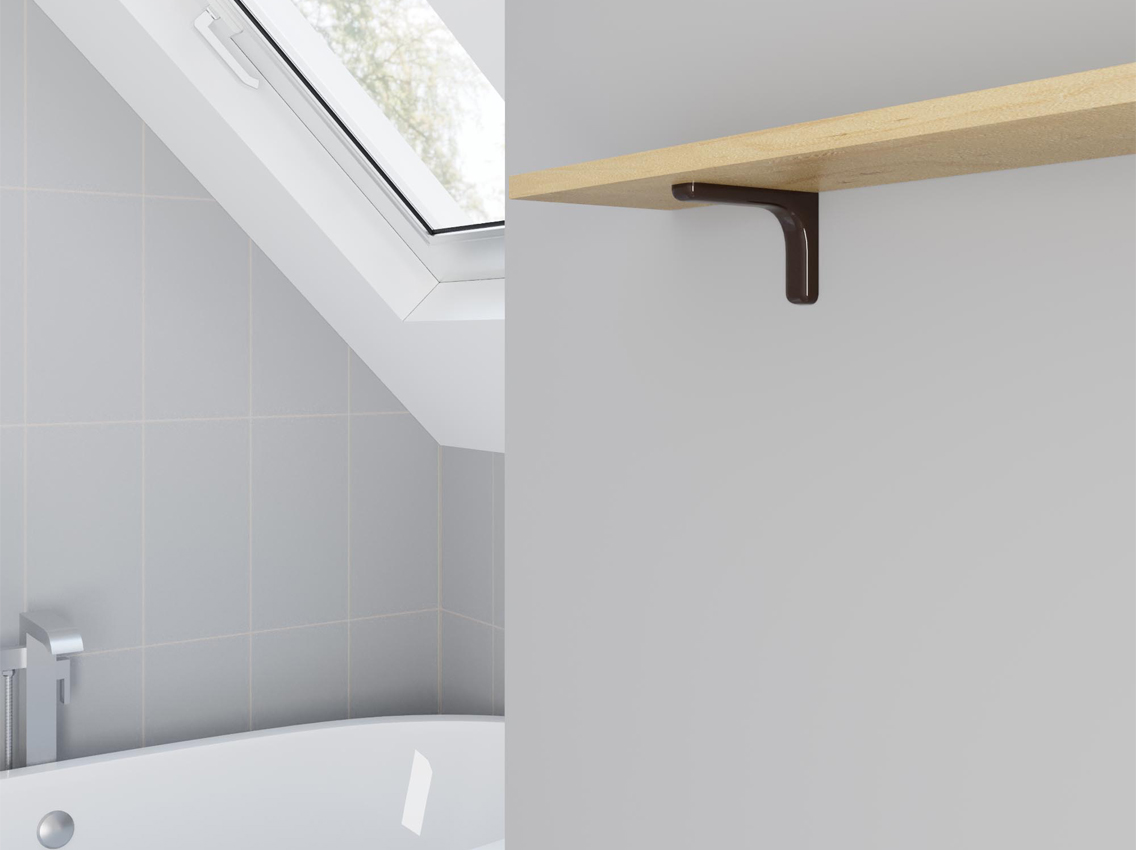 Консоль декоративна GIFF L=120 темно-коричневий